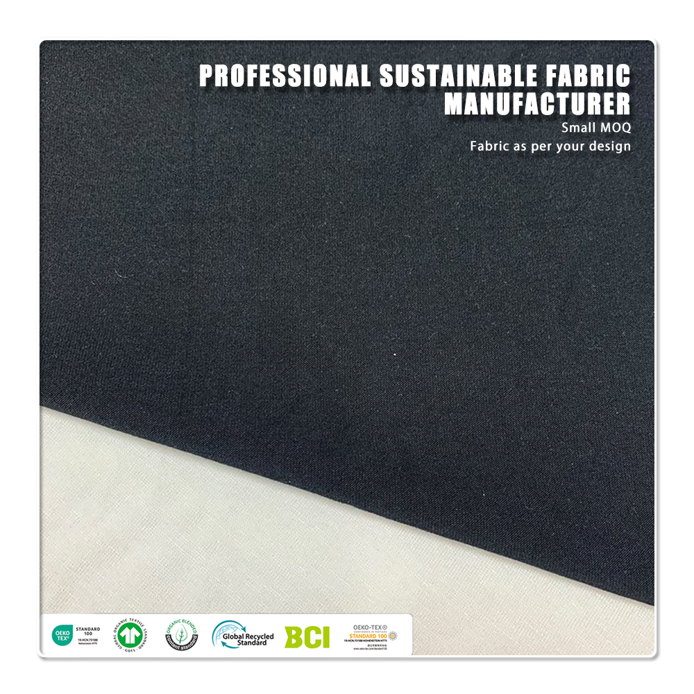 Tessuto jersey ecologico in bambù biologico da 200 g/m² con proprietà antibatteriche, assorbenti dell'umidità e traspiranti