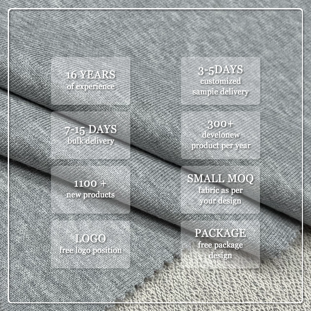 Comfortabele Zachte 420gsm 70%Bamboe 30%Biologische Katoen Franse Terry Stof Voor Hoodies
