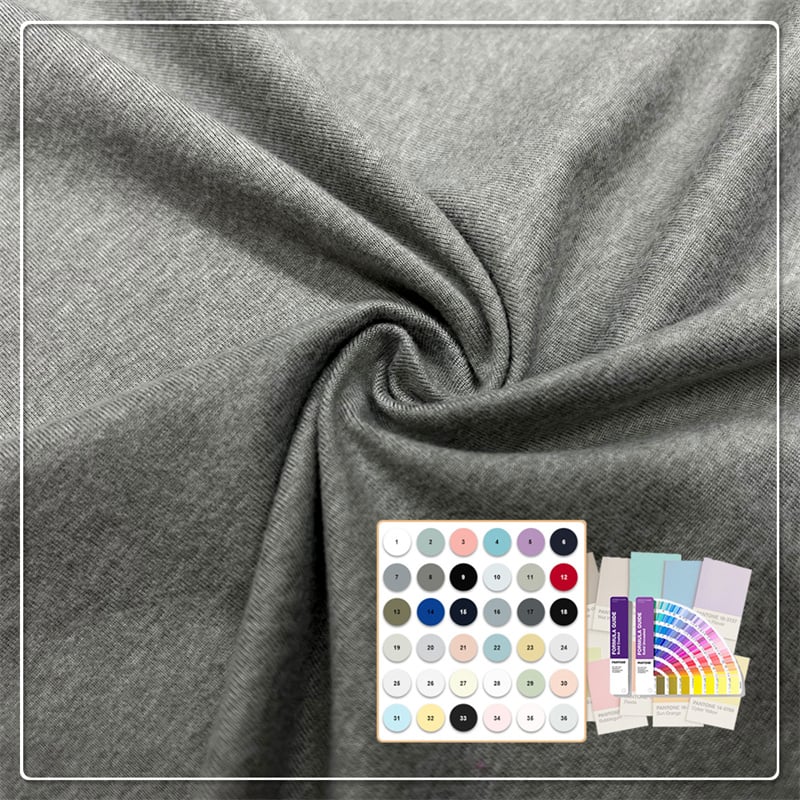 Bæredygtigt miljøvenligt materiale 200gsm 89% genbrugt polyester 11% spandex jersey stof egnet til sportstøj