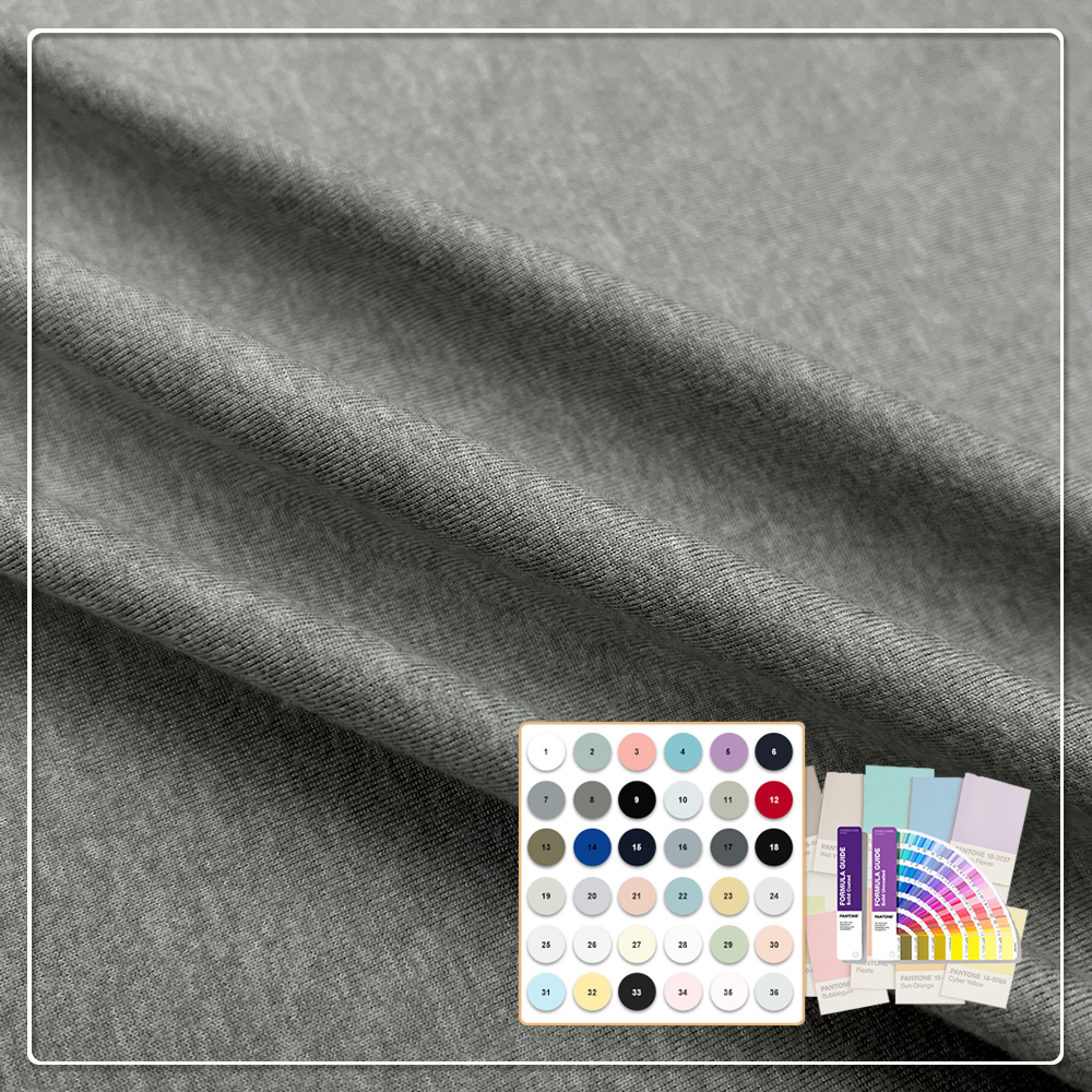 Malha de elastano de bambu com certificação ecológica – Orgânica, de secagem rápida e com elasticidade em 4 direções para leggings e roupas íntimas esportivas.