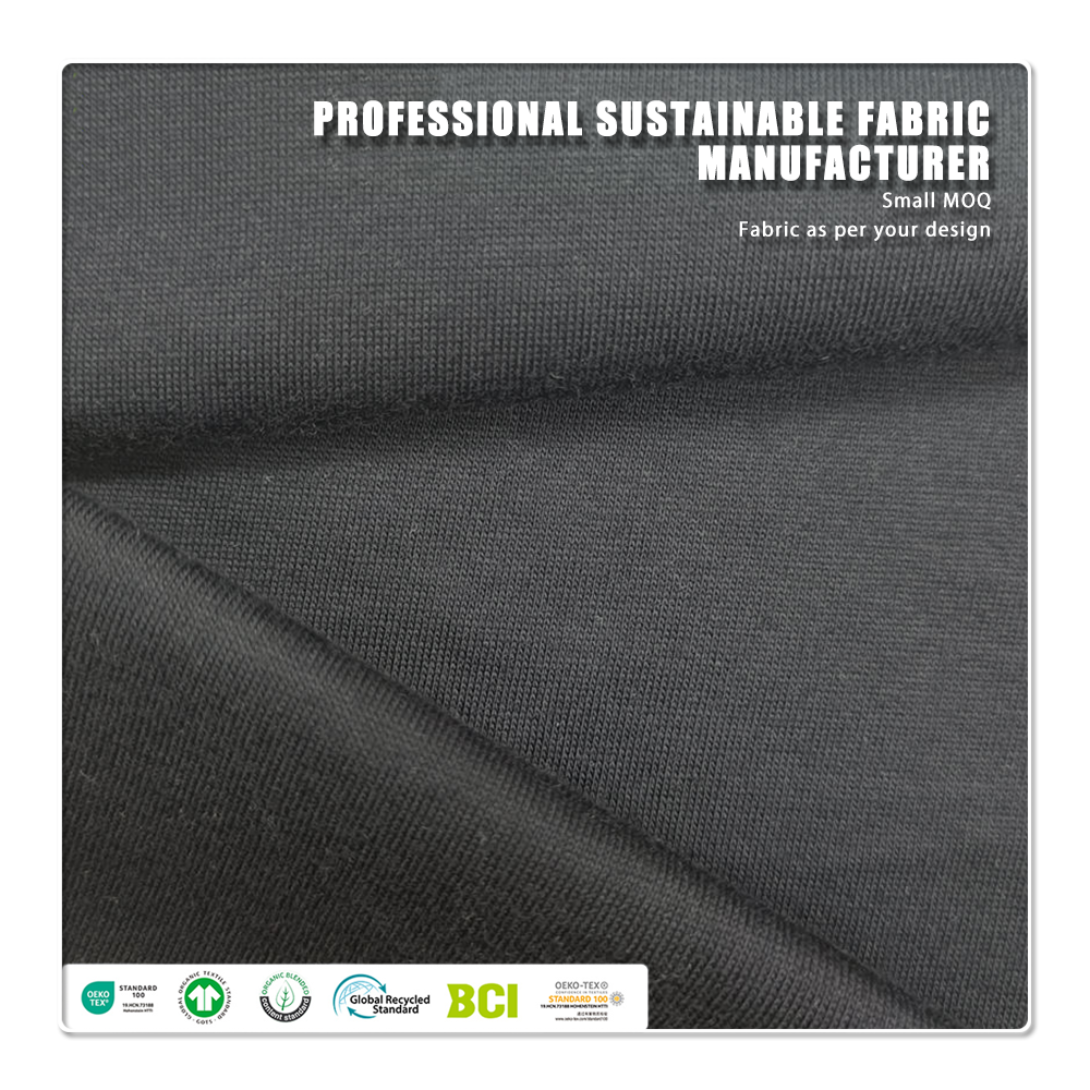 Heat-Resistant Lightweight 140gsm 100 Organic Cotton Woven Jersey Fabric for Women's Outdoor Clothing (1).webp