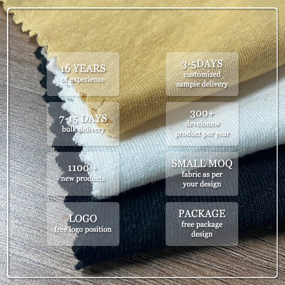 jersey composé de 95 % viscose et 5 % élasthanne – anti-boulochage, teint uni, poids moyen écologique, destiné aux sous-vêtements – fabrication sur mesure (OEM/ODM)
