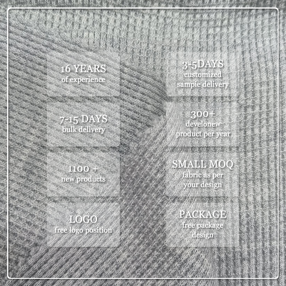 Ткань «вафельная» с экологичным составом по стандарту Oeko-Tex Standard 100: 70 % бамбук, 30 % органический хлопок — для женской и детской (девочек) одежды для активного отдыха