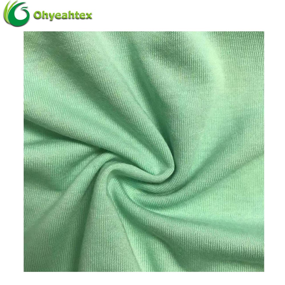 Silky Hand Feeling Anti-Static Quick-Dry Breathable Lightweight Cotton Knitted Lyocell Cupro Fabric 145gsm for Dress