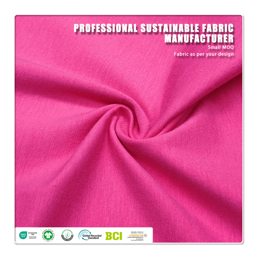 Extra mjuk 92/8 bomull-spandex jersey med OEKO-TEX® för daglig komfort