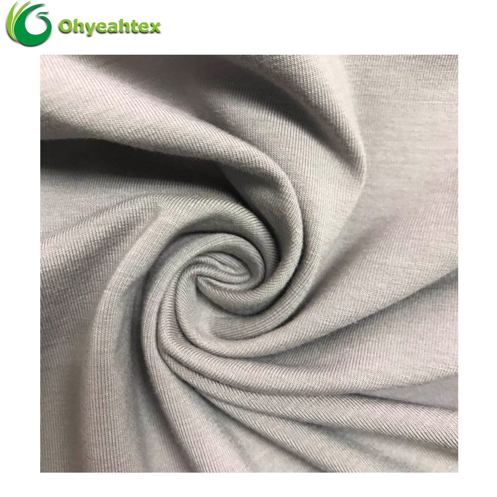 Tela ligera elástica ecológica de doble faz de secado rápido, 85 % nailon reciclado y 15 % spandex para ropa deportiva