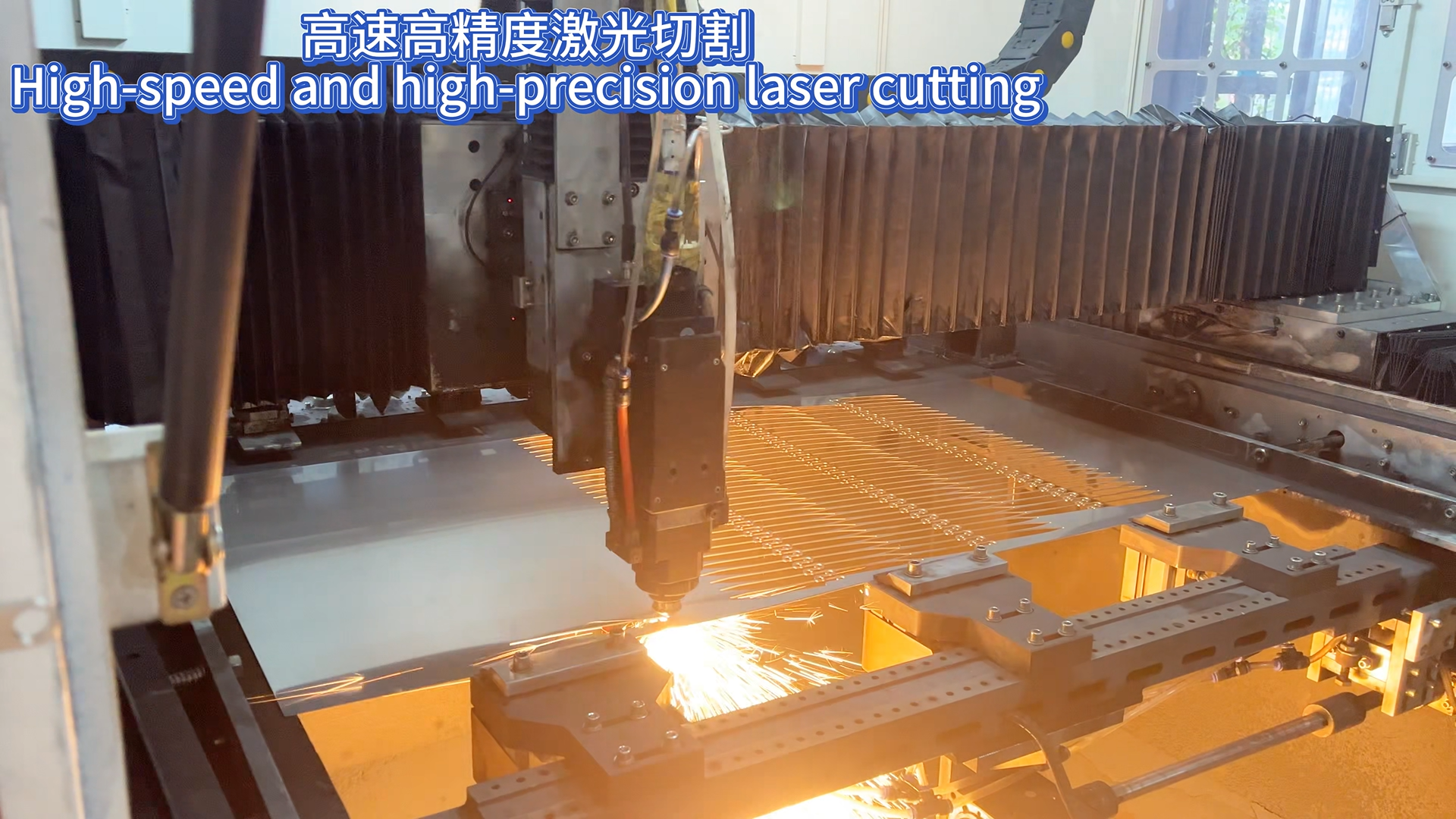 Automatic cutting machine operation video
