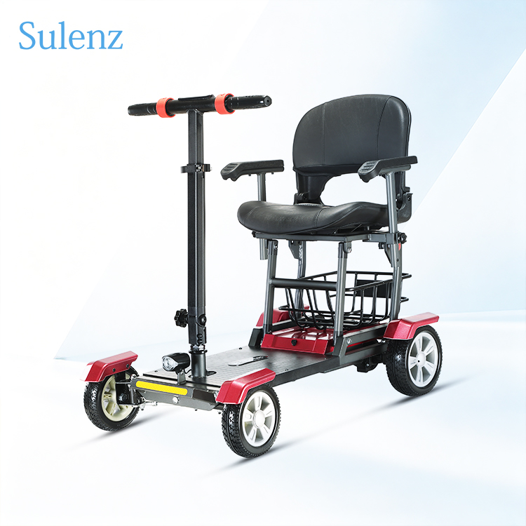 Durable Aluminum Alloy Electric Mobility Scooter – 10km/h Speed, 12Ah Battery & Quick-Fold Design