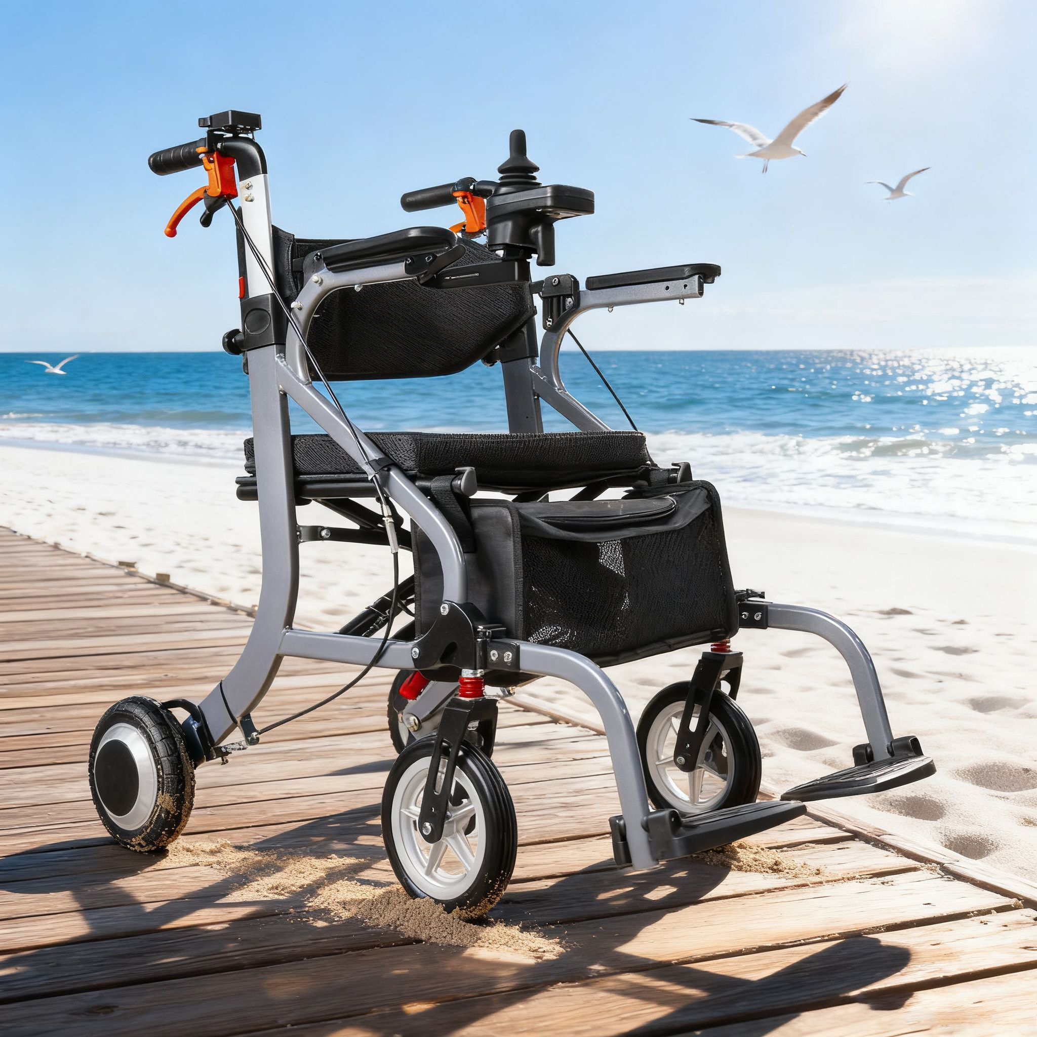 Versatile Compact Lightweight 4in1 Electric Rollator / Walker
