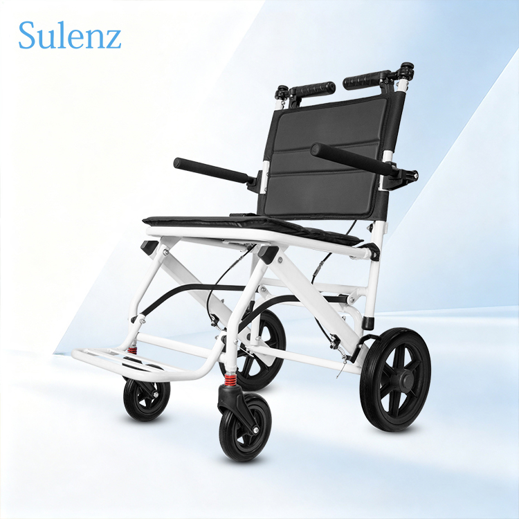 Affordable Easy-Folding Aluminum Alloy Manual Wheelchair with Adjustable Handbrake