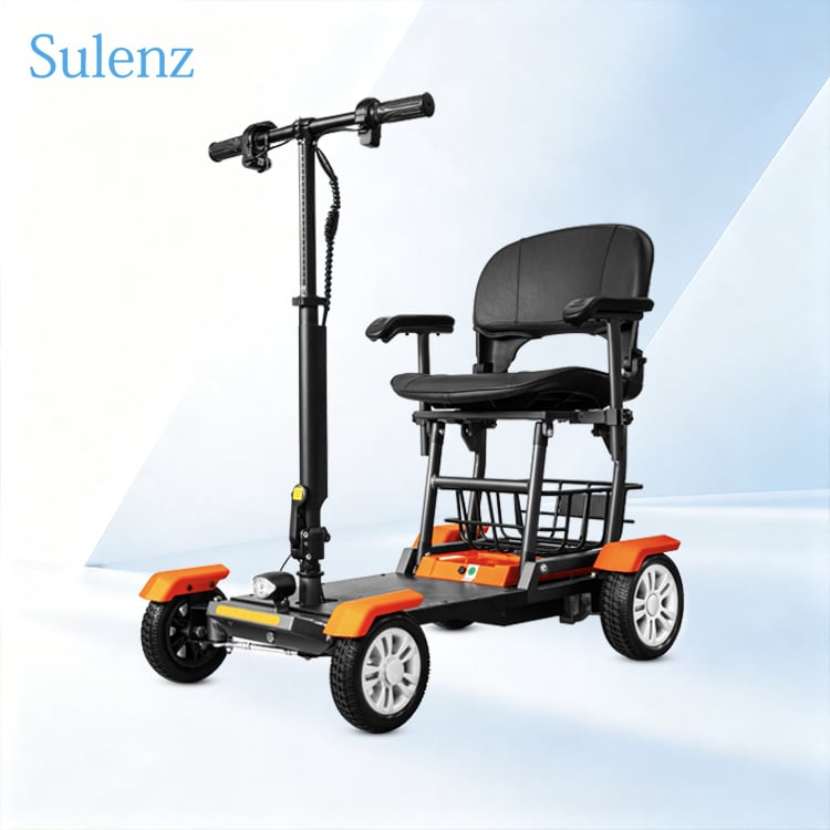 Compact Foldable 24V 250W Mobility Scooter with 25km Range & Electromagnetic Brake