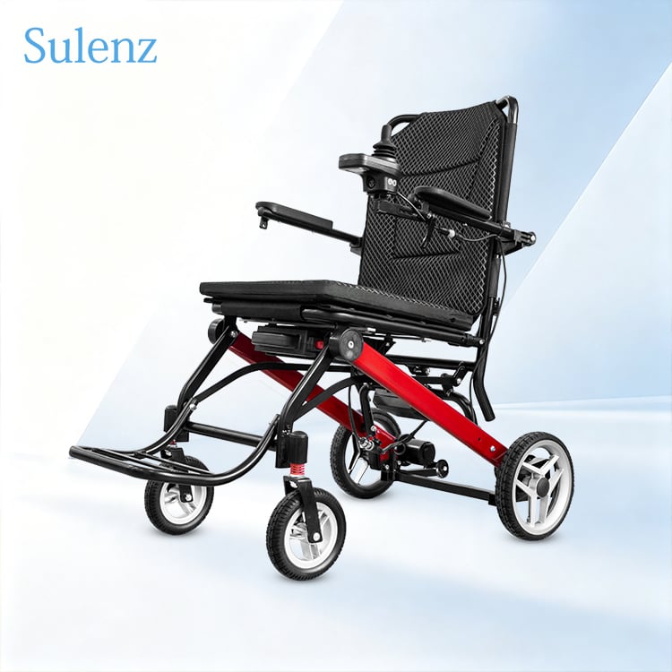Ultra Lightweight Folding Electric Wheelchair with Compact Design