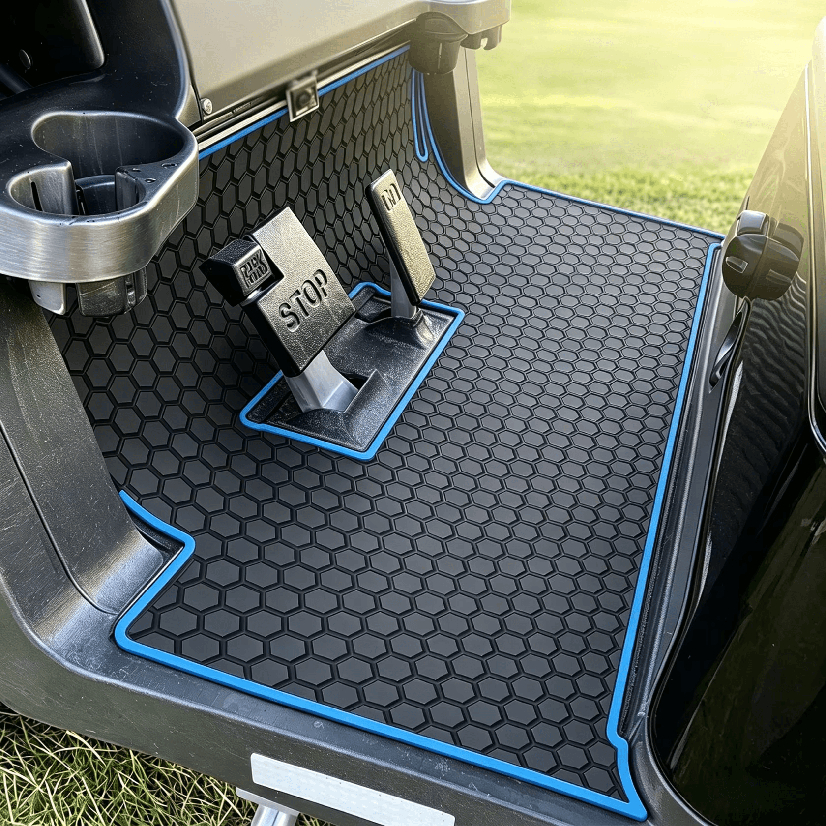 Golf Cart Floor Mat  Waterproof Rubber Honeycomb Mat (4).png