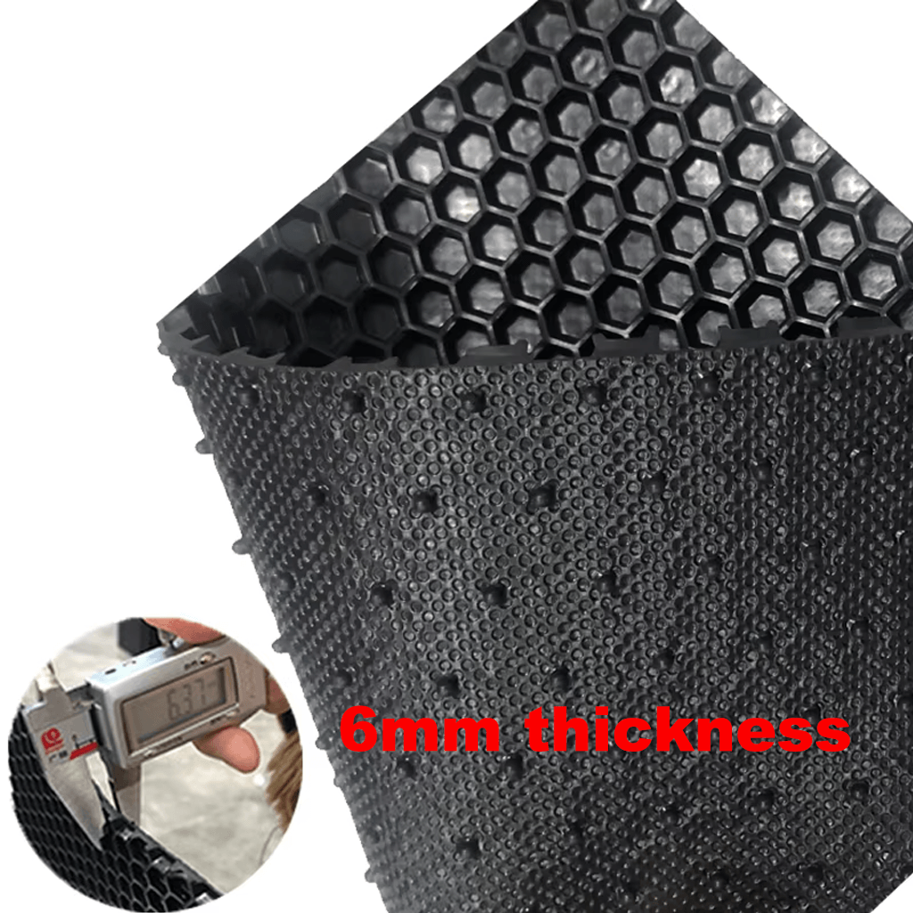 AT5029 PVC Car Floor Mat Roll Material - Hexagonal Texture