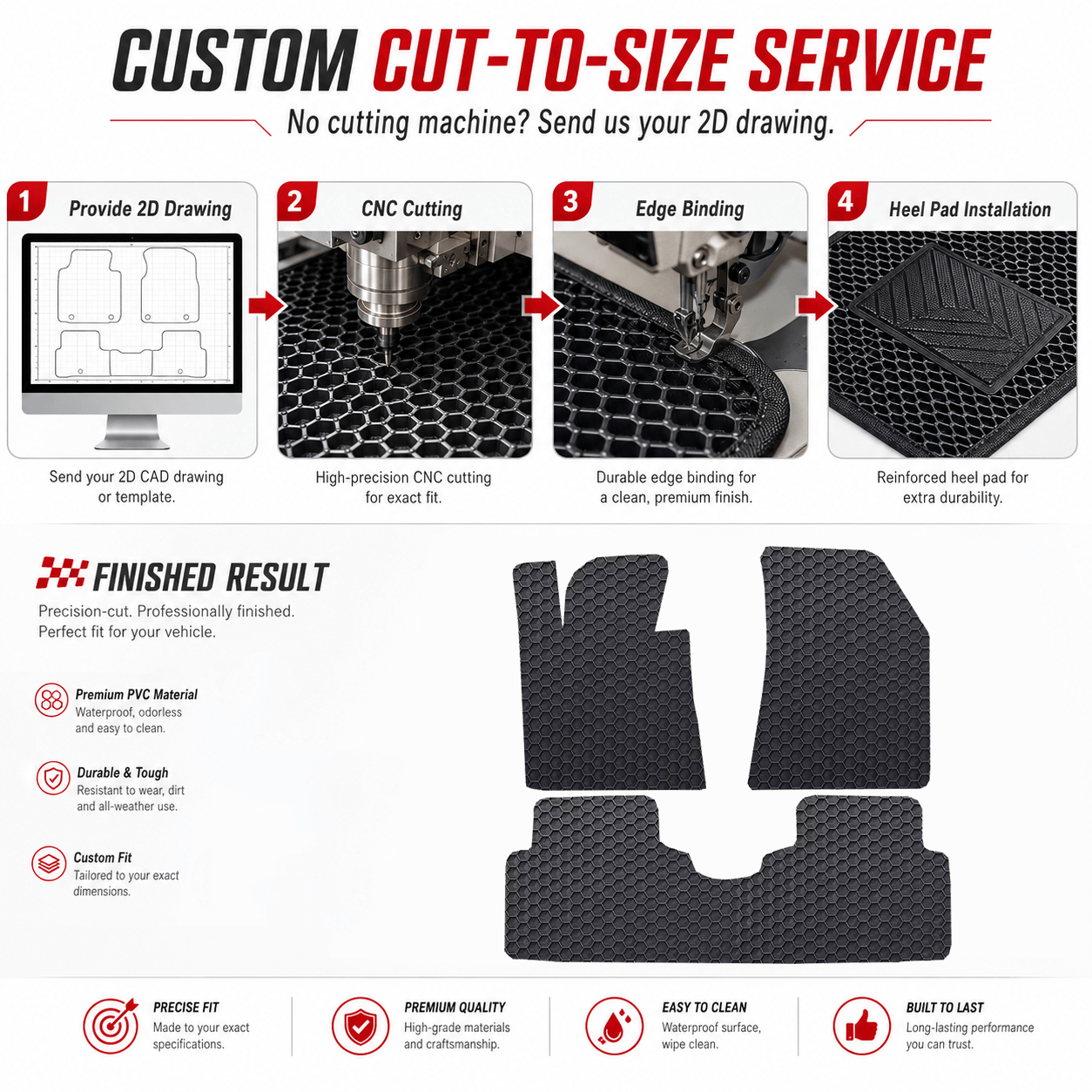 AT5021 PVC Car Floor Mat Roll Material– Anti-Slip Easy Clean