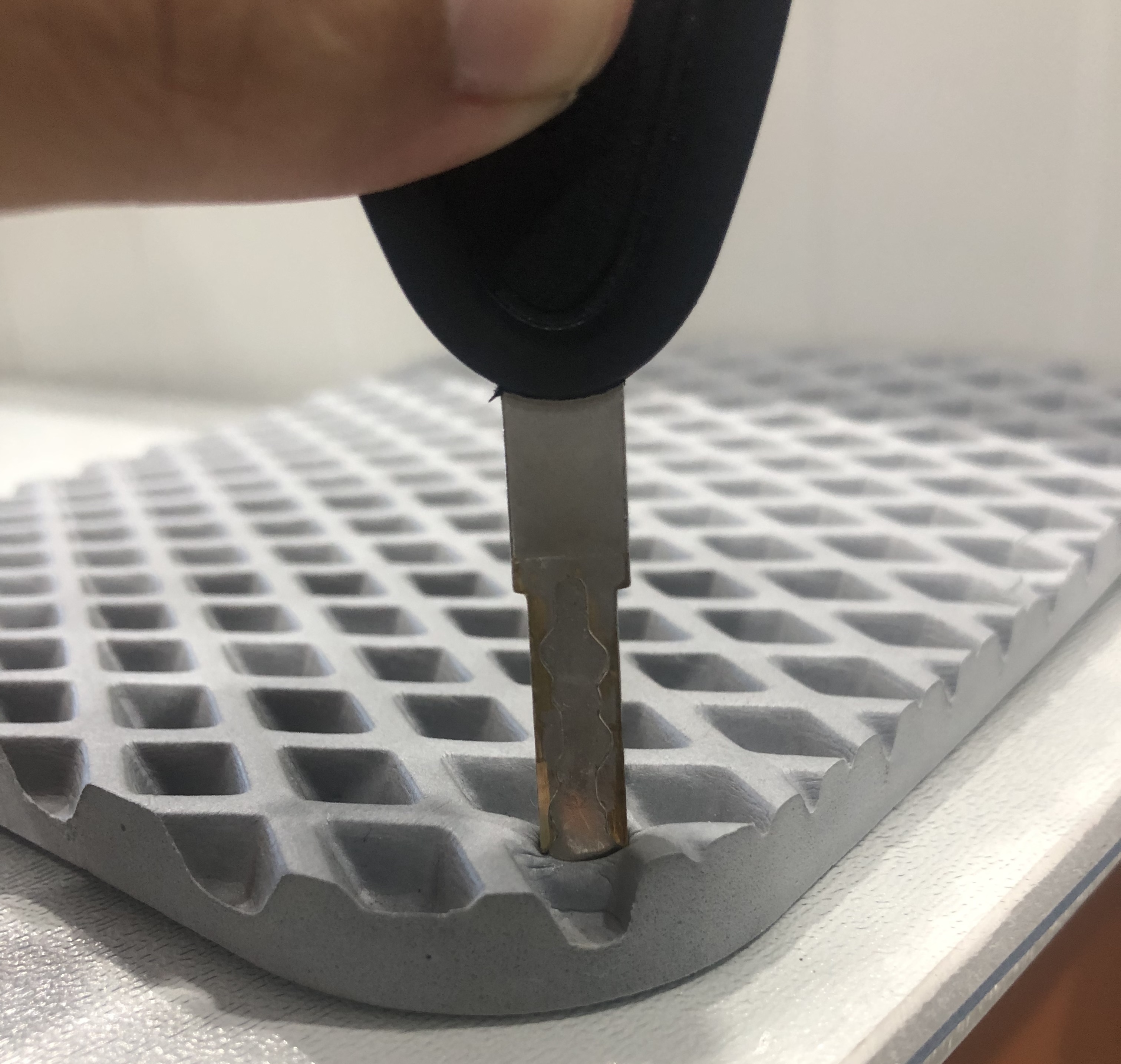 EVA foam sheet material for automotive floor mats