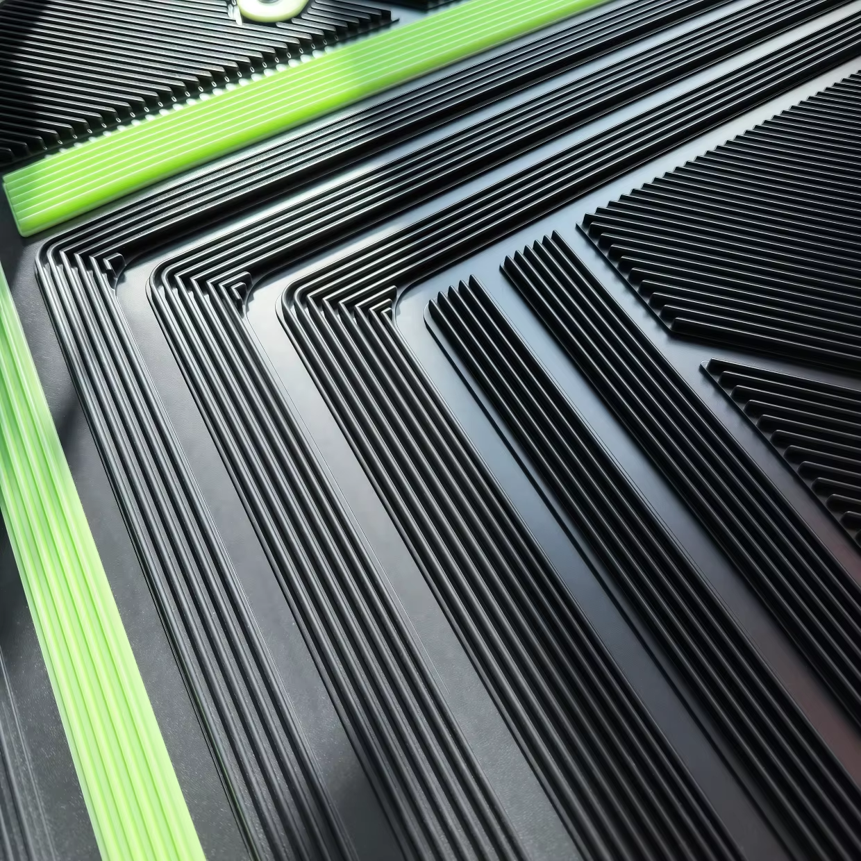 Durable rubber material used for Tesla Model 3 floor mats