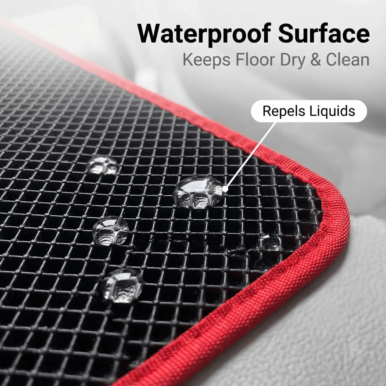AT5012 6.5mm PVC car floor mat material waterproof textured surface