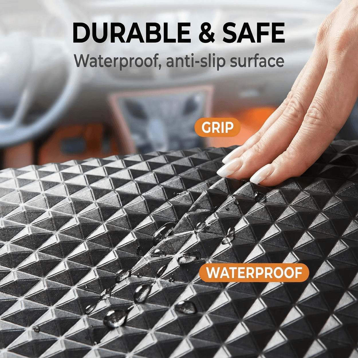 AT5015 pyramid texture PVC mat surface