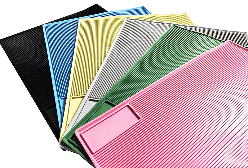 striped rubber cat litter mats Multiple color options