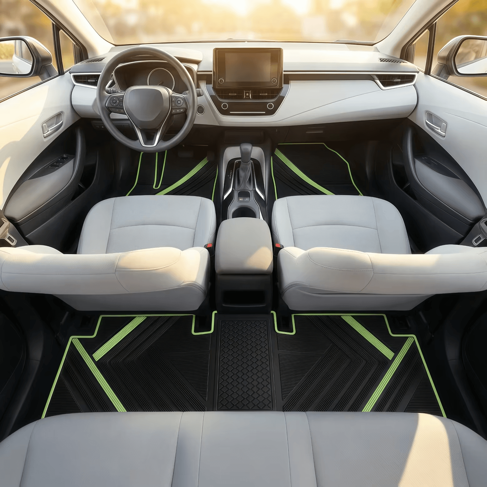 Full coverage Tesla Model 3 front and rear floor mats
