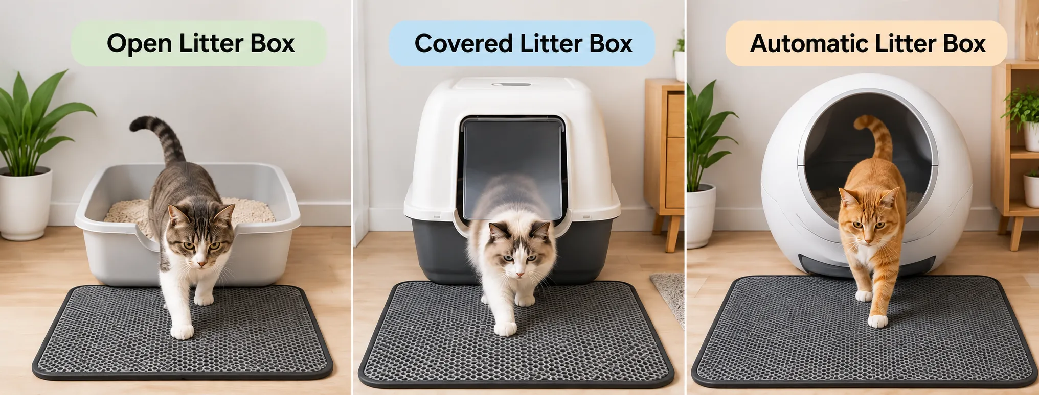 How to Choose the Right Cat Litter Mat for Different Litter Boxes