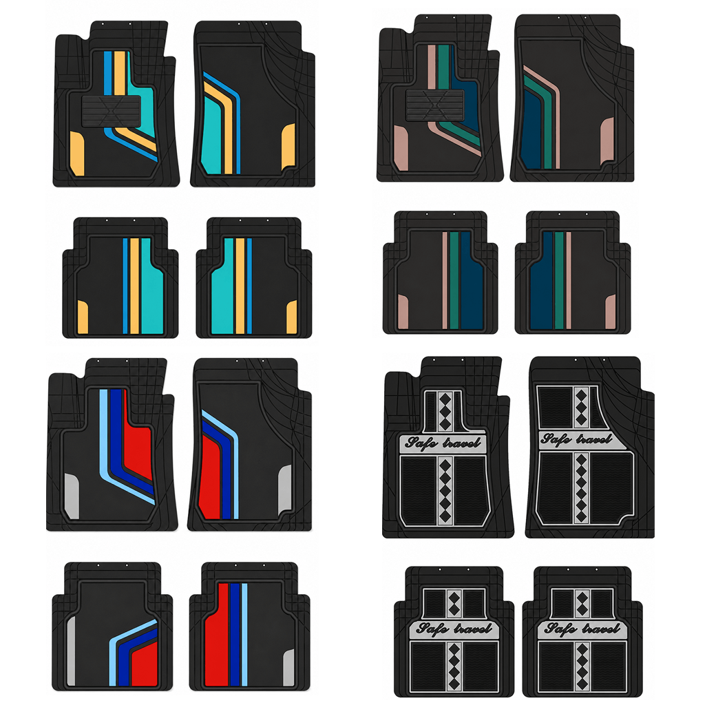 Rubber Universal Car Floor Mats | Waterproof Non Slip Mats