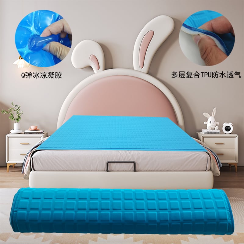 Custom Sized Cold Gel Foam TPU Hybrid Dual Layer Mattress Topper Tpe Cooling Gel Mattress Topper Tpe Silicone Mattress Topper