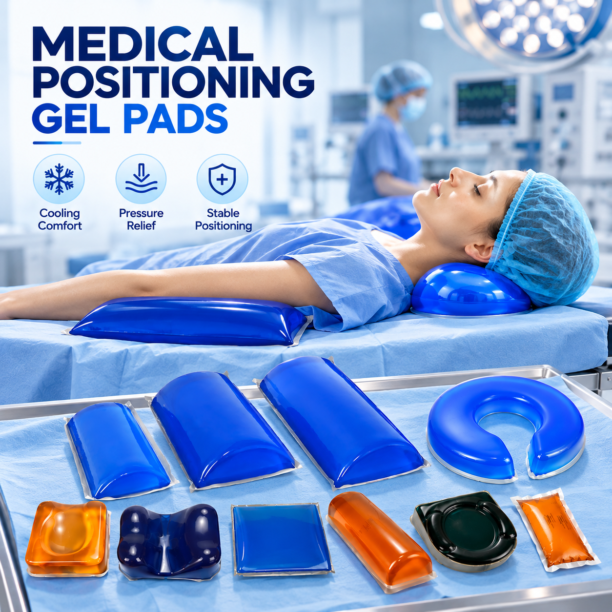 Medical Positioning Gel Pads for Surgical & Operating Room Use