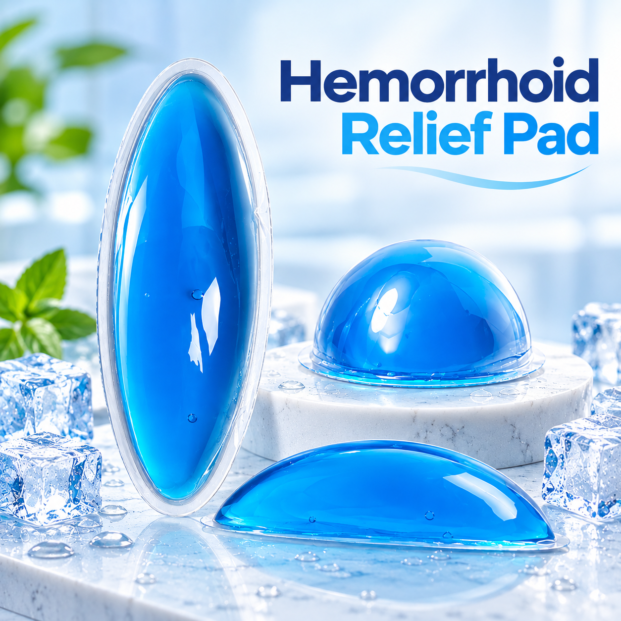 Custom Hemorrhoid Relief Gel Pad – Reusable Cooling Gel Pack for Comfort