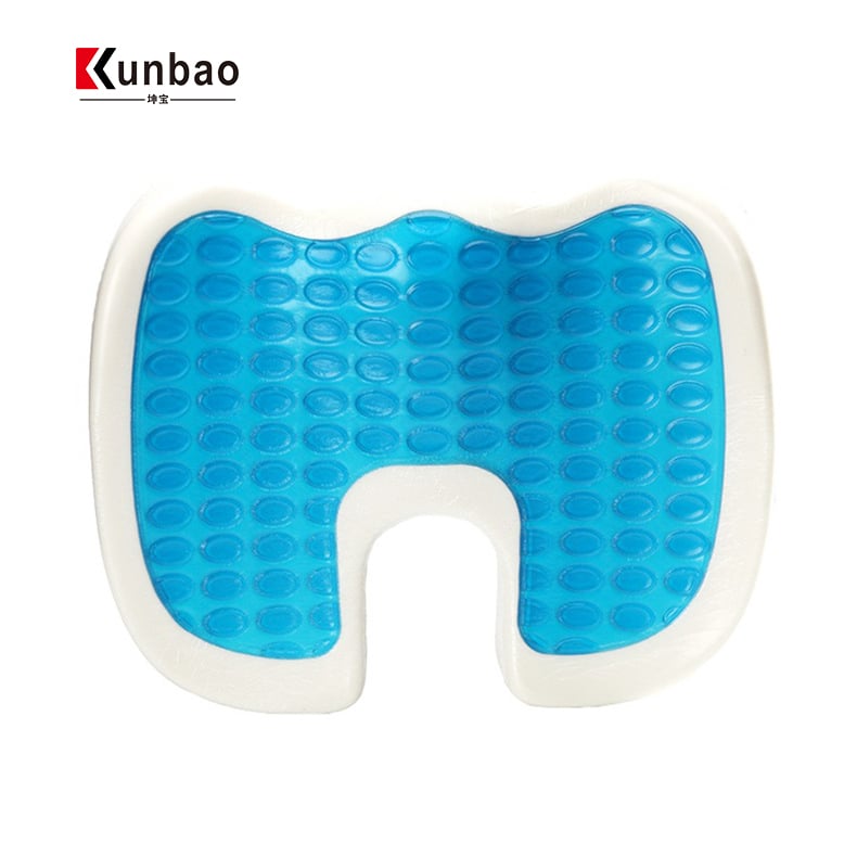 Memory Foam Breathable U-Shaped Foldable Ice Cooling Gel Seat Cushion Coccyx Pain Relief Office Chair Cushion