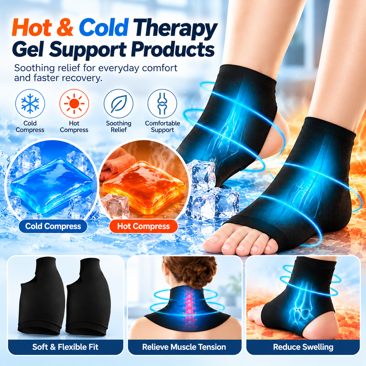 Custom Gel Solutions for Hot & Cold Therapy Products and Sports Protective Gear