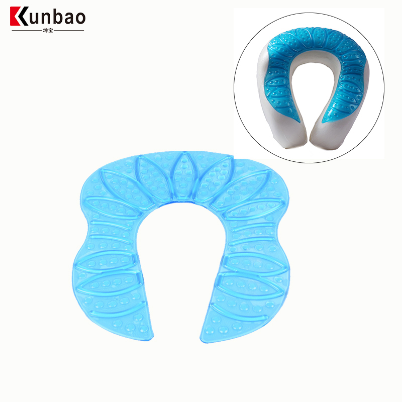 Cooling Gel U-Shape 28*30cm Travel Pillow Pad Neck Support Neck Support Pillow ultra Pain Relief Cooling Pillow for Neck Support