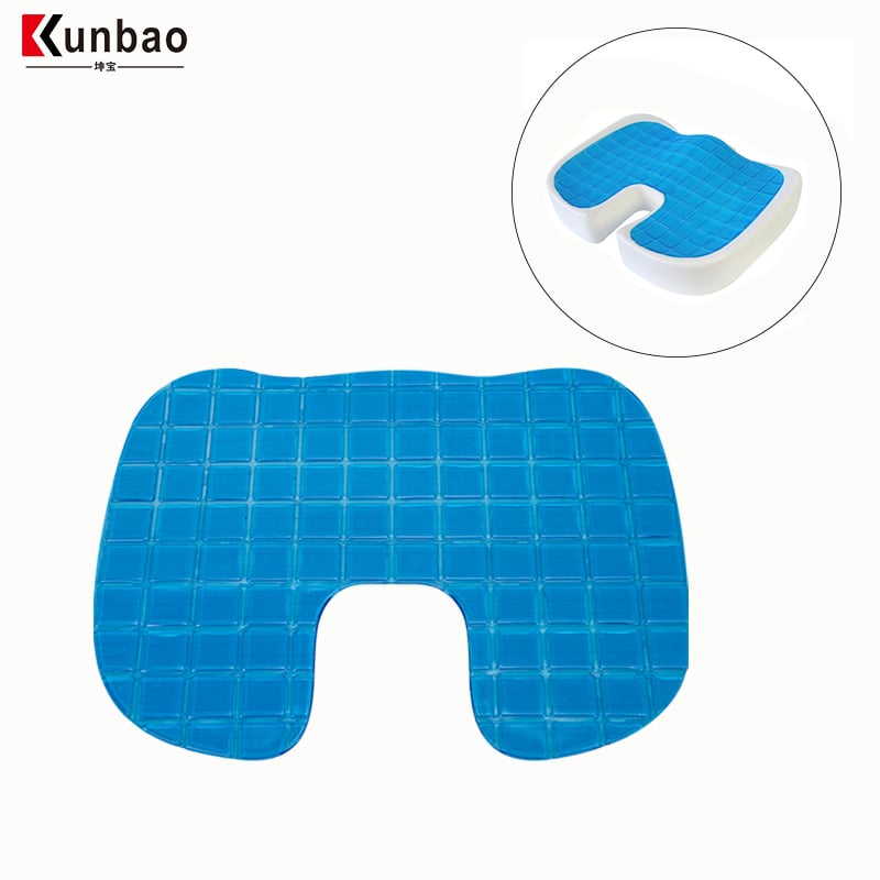 OEM Long Sitting Comfortable Office Chair Breathable Anti-slip Cover Cooling Gel Seat Cushion Car Seat Cushion Seating Cushion
