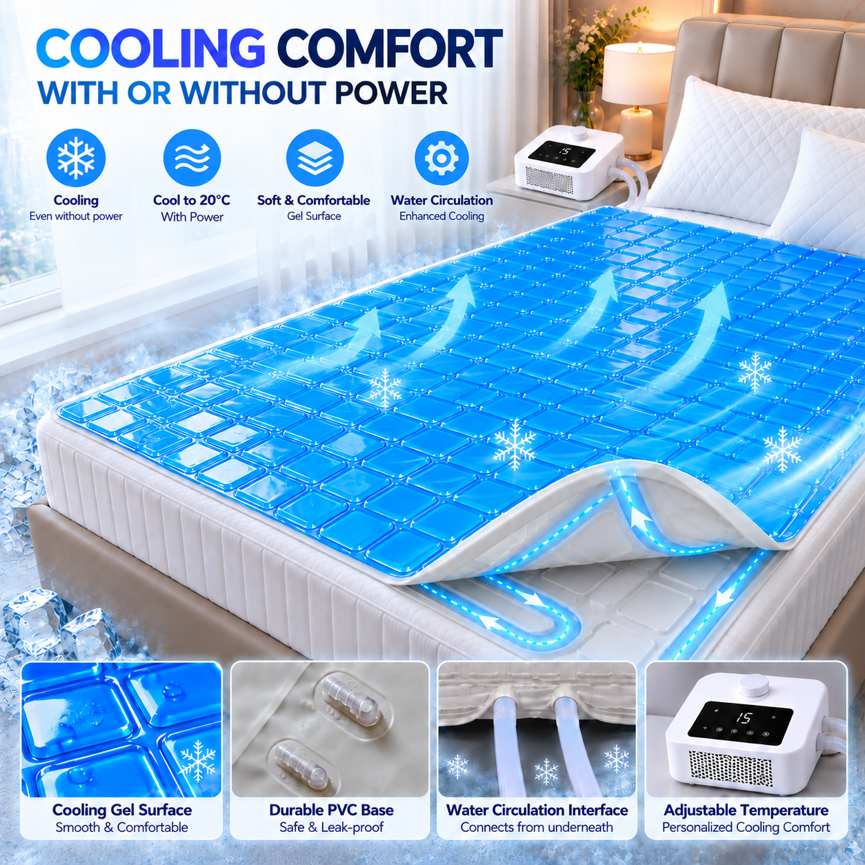 Gel Water Cooling Mattress Topper vs. Traditional Water Cooling Mattress: What's the Difference?