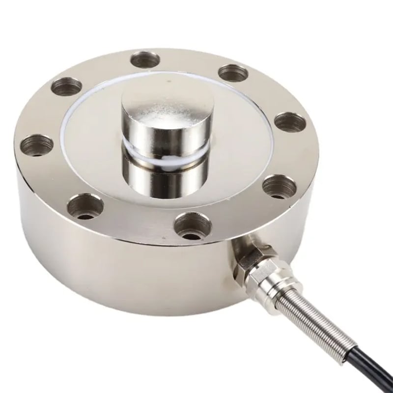 Pancake Type 20T High-Precision Tension Sensor Load Cell 0.03% Accuracy 5-30VDC Analog Output Compression Weighing Sensors