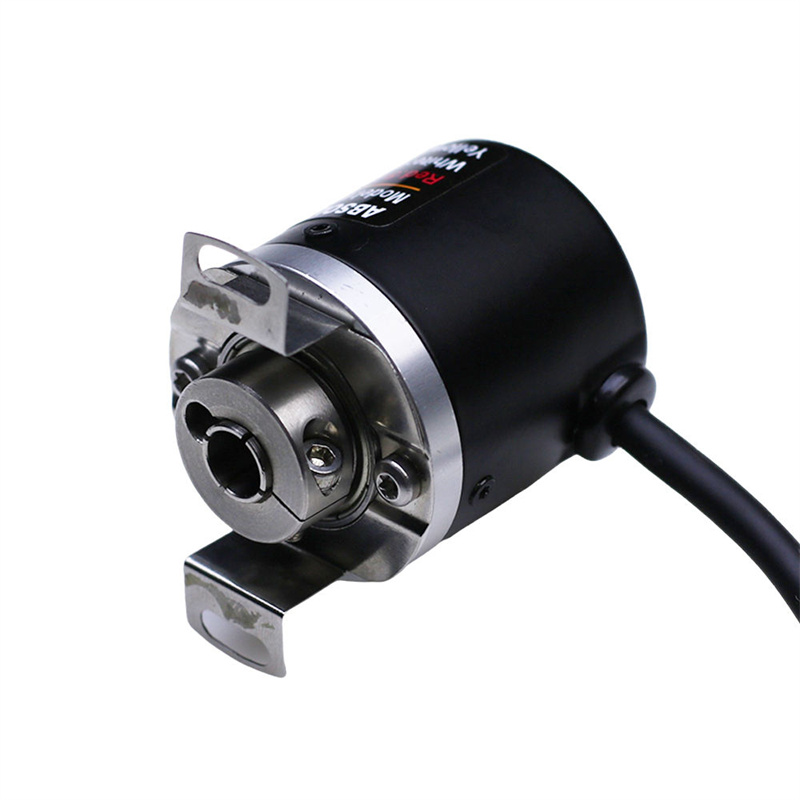 Multiturn roterende encoder i rustfrit stål, absolut, med hul akse (10/12/15/16/17 bit) til motorer/servomotorer