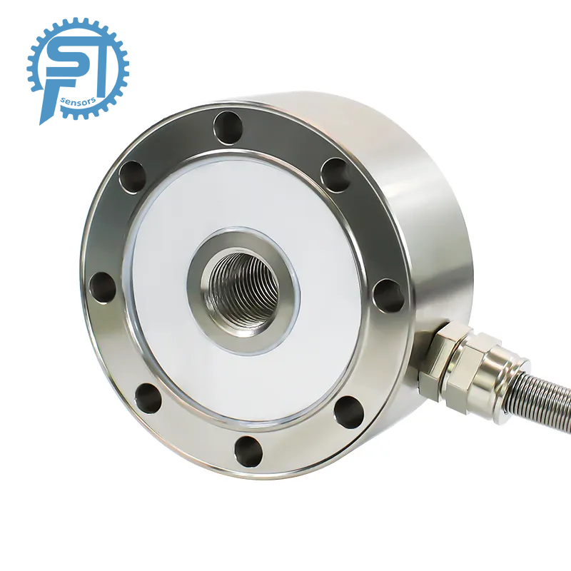 Pancake Type 20T High-Precision Tension Sensor Load Cell 0.03% Accuracy 5-30VDC Analog Output Compression Weighing Sensors