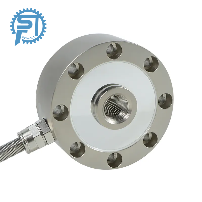 Pancake Type 20T High-Precision Tension Sensor Load Cell 0.03% Accuracy 5-30VDC Analog Output Compression Weighing Sensors