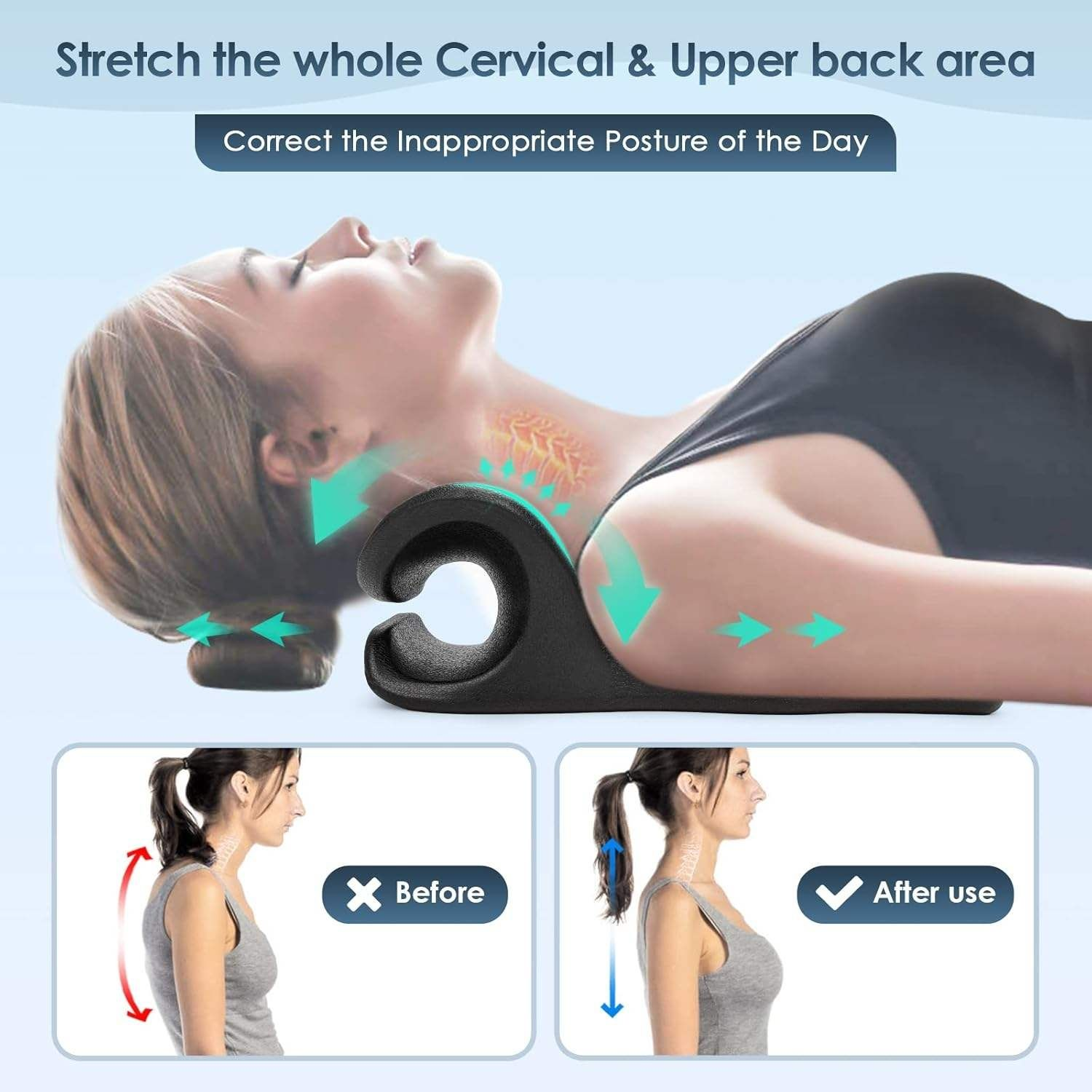 Dropshipping Trigger Point Massager, Cervical Traction Device & Back Stretcher – Relief for Temporomandibular Joint Pain & Muscle Tension