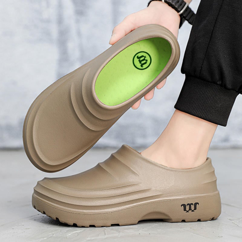 Dropshipping Custom Logo Eva Clogs Waterproof Oil-Resistant Cook Chef Shoes Anti-Slip Thick Sole Shock Absorption Nurse Shoes for Men Women