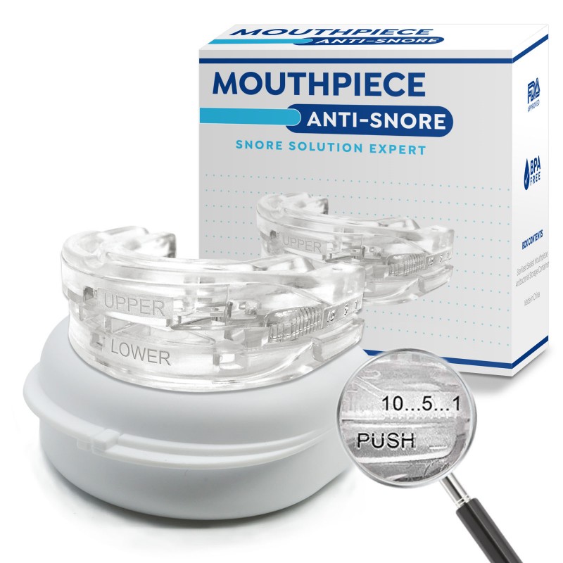 Dropshipping Customizable Comfortable Anti Snoring Mouthpiece Adjustable Mouth Guard Effective Snore Solution for Men and Women