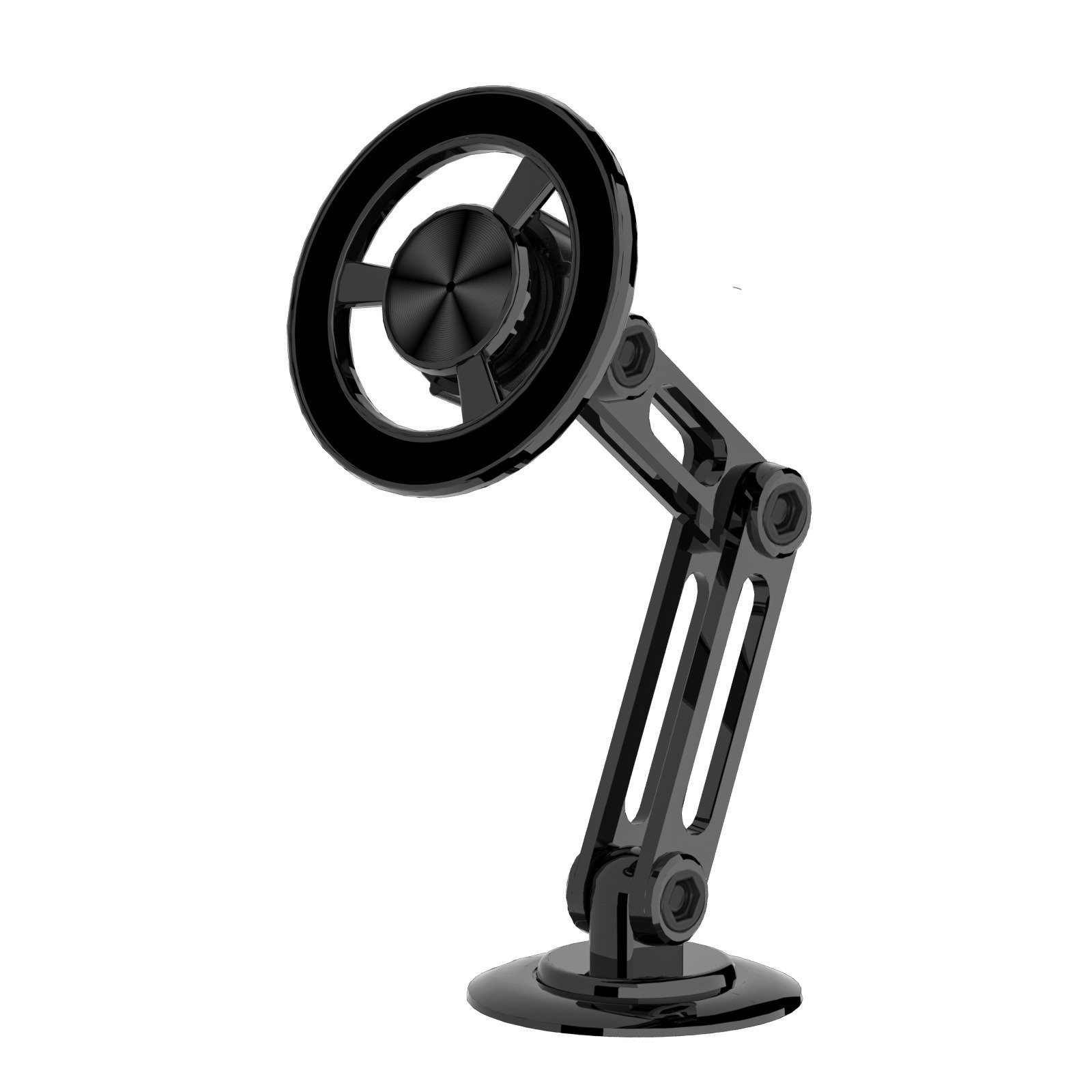 Dropshipping Car Strong Magnet Phone Holder 360 Rotating Aluminum Alloy Car Dashboard Magnetic Phone Mount Holder
