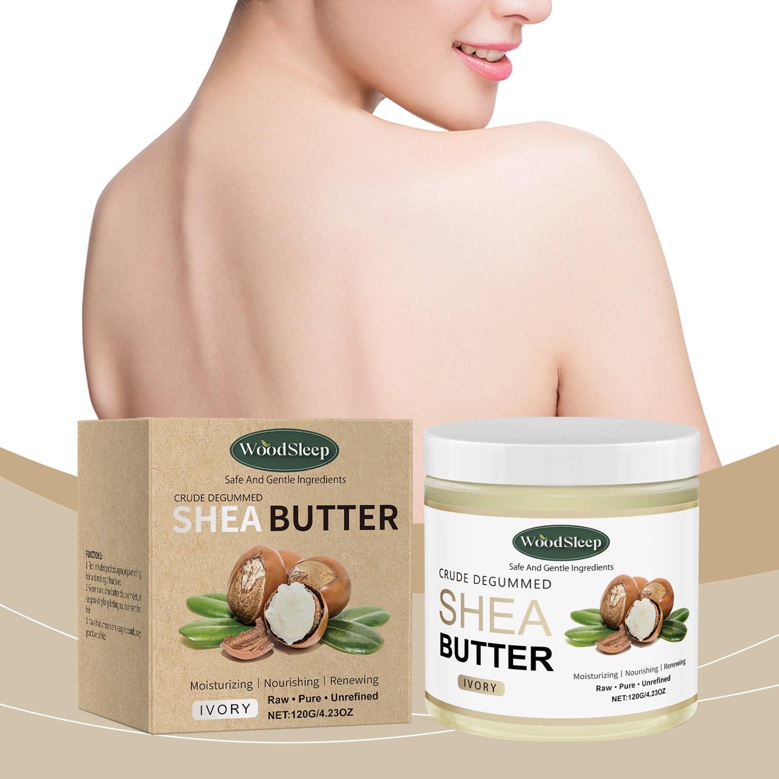 Dropshipping Hot Selling Natural Organic Nourish Dry and Rough Skin Strengthen Skin Barrier Shea Butter Body Lotion