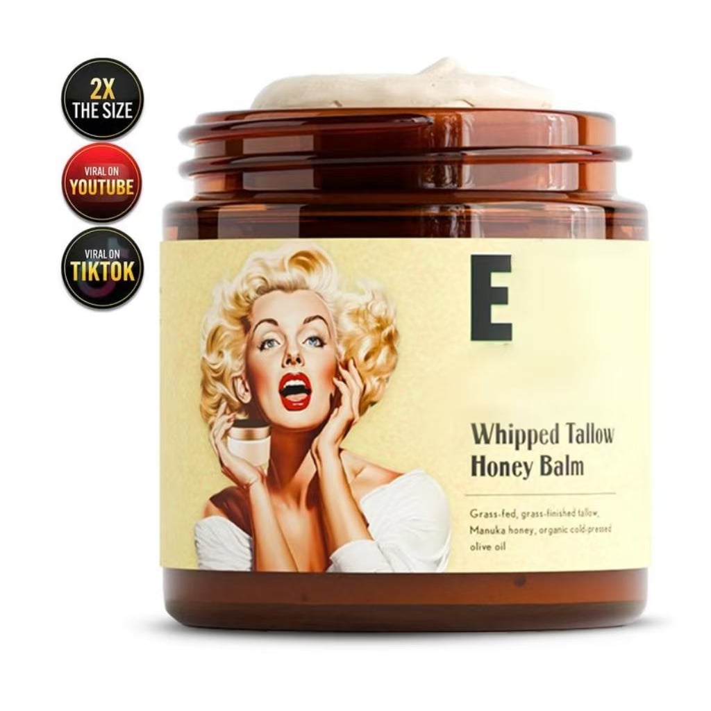 Dropshipping Private Label Whipped Tallow Honey Balm Face Balm Deep Body Moisturizing Hydrating Nourishing Whipped Tallow Cream