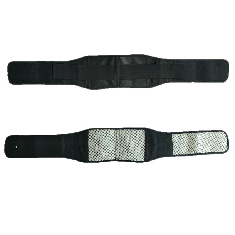 Dropshipping New Electric Yoga Lumbar Belt – Flexible Rechargeable Massage Black Waist Brace with Heating Feature