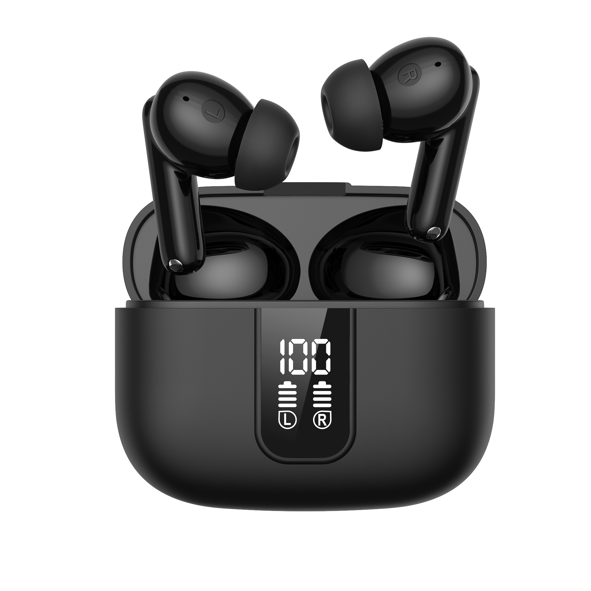 Dropshipping Mini Portable High Fidelity LED Earbuds ANC Enc Stereo In-Ear Headphones with Low Latency Gaming & Noise Reduction