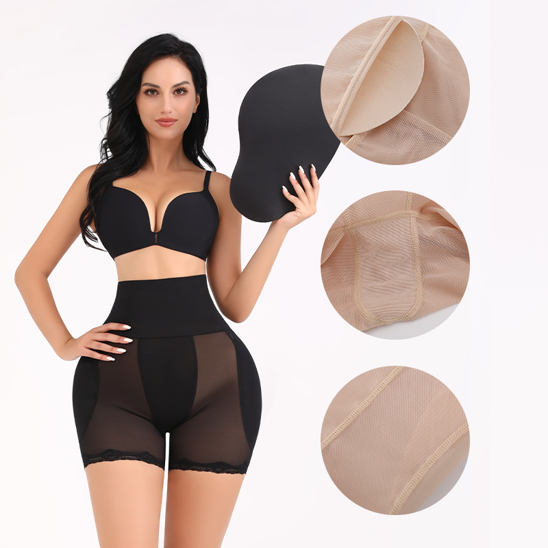 Dropshipping Custom Padded Butt Lifter Panties High-Waisted Shapewear for Women Tummy Control Hip Enhancer
