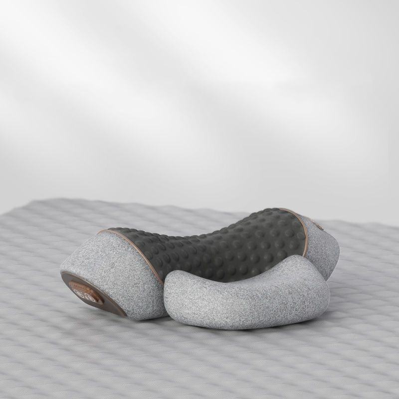 Dropshipping Neck Vibration Hot Compress Massager Pillow Cervical Orthopedic Sleeping Pillow Back and Neck Massager for Home