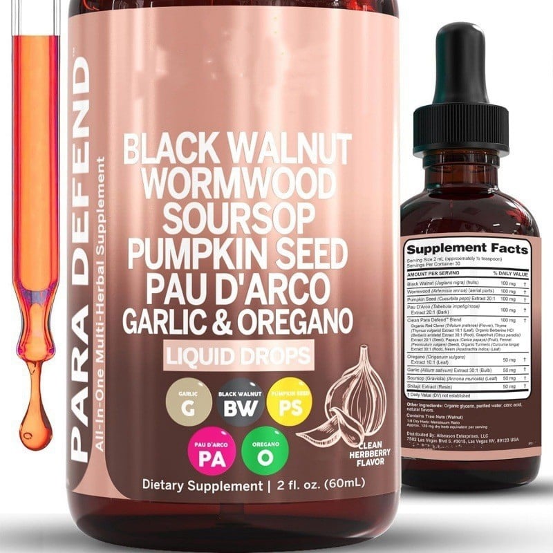 Dropshipping OEM Wormwood Liquid with Black Walnut, Whole Cloves & Ginger – Supports Digestive Health, Immune Function & Detox